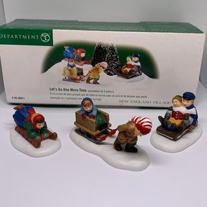 Dept 56 New England Village Accessory...Let's Go One More Time #56621